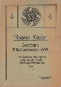 KdF 'Unsere Lieder' Booklet 1938 (DAF)