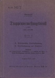 'Truppenvermessungsdienst' Booklet 1943