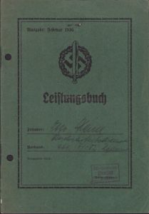 SA Leistungsbuch RAD 1936