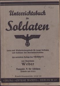Unterrichtsbuch für Soldaten 1938/39