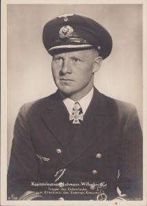 Ritterkreuztrager Postcard Kapitänleutnant Lehmann-Willenbrock