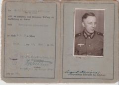 Wehrmacht-Führerschein (Inf.Pz.Jäg.Ers.Komp.211)