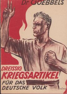 Booklet 'Kriegsartikel für das Deutsche Volk' 1943
