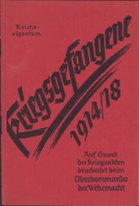 'Kriegsgefangene 1914/18' Booklet (1941)