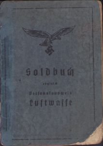 Luftwaffe Munitionslager Related Soldbuch