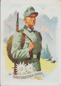 Rare 'Sonthofener Jäger' Postcard