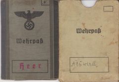 Bäck.Komp.522 Wehrpass (WW1 Veteran)