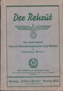 'Der Rekrüt' Soldiers Instruction Book 