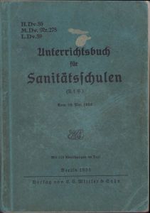 Unterrichtsbuch für Sanitätsschulen 1936