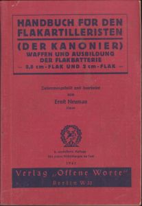 Handbuch 8,8cm and 2cm Flakartilleristen 'Der Kanonier' (1941)