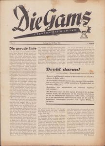 'Die Gams Frontnachrichtenblatt 18 März 1945' Newspaper