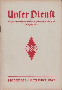 'Unser Dienst' BDM Booklet Nov/Dec 1940