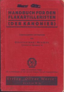 Handbuch für den Flakartilleristen (Der Kanonier) 1937