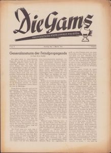 'Die Gams Frontzeitung 1.Okt.1944' 