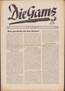 'Die Gams Frontzeitung 10.Dez.1944' Newspaper