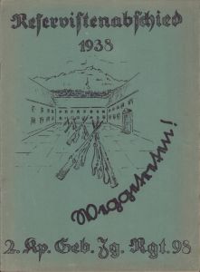 Geb.Jg.Rgt.98 Reservistenabschied 1938