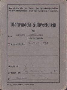 Wehrmacht-Führerschein (Inf.Rgt.244)