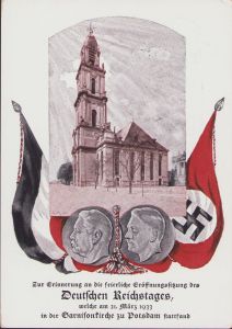 'Deutschen Reichstages 21 März 1933' Postcard