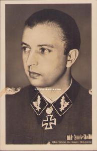 Ritterkreuzträger Postcard SS-Oberführer Fegelein
