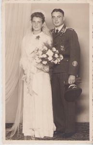 LW Flak Unteroffizier Wedding Photograph
