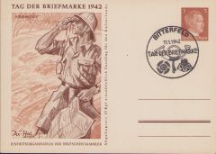 Tag der Briefmarke 1942 'Afrikakorps' Postcard