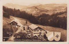 Period Austrian/German border Postcard 1937
