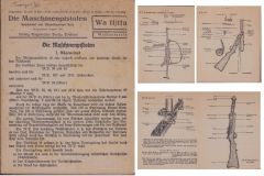 'Die Maschinenpistolen 18/34/40' Instruction Card 1942