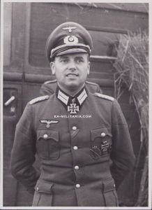 Ritterkreuzträger Major Brecht Press Photo