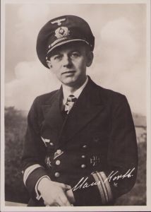 Ritterkreuzträger Postcard Kapitänleutnant Claus Korth