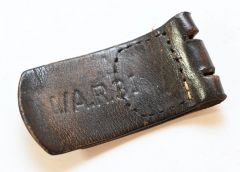 Art.Rgt. Marked Leather Belt Buckle Tab (1941)
