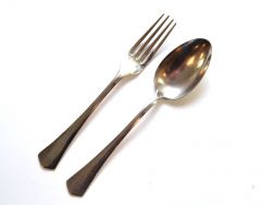 Silver Plated Kriegsmarine Spoon & Fork