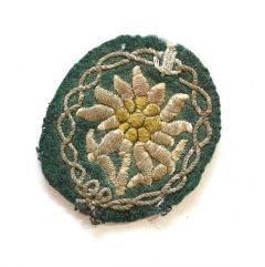 Tunic removed GBJ Officer's Edelweiss Sleeve Badge