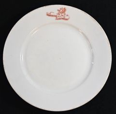 Rare Porcelain 'Krankenhaus Swinemünde' Dinner Plate