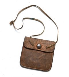 Leather Erkennungsmarke Tasche