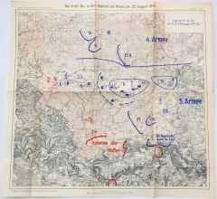 WW1 'im Gefecht bei Virton August 1914' Map