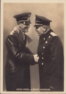'Adolf Hitler und Benito Mussolini' Postcard