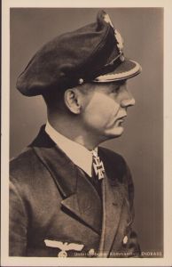 Ritterkreuzträger Postcard Unterseeboots-Kommandant Endrass