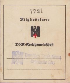 Mitgliedskarte DRK-Kreisgemeinschaft Linz