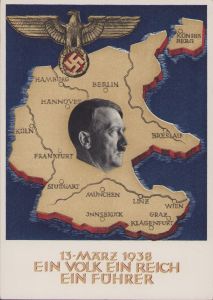 Anschluss 13 März 1938 Postcard