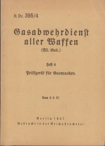 Gasabwehrdienst aller Waffen 1937