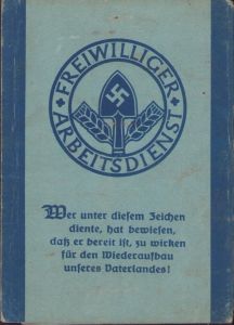 Freiwilliger Arbeitsdienstpass 1935