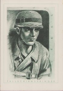 'Fallschirmspringer' Postcard