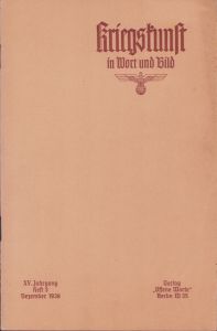 'Kriegskunst in Wort und Bild' Dez. 1938