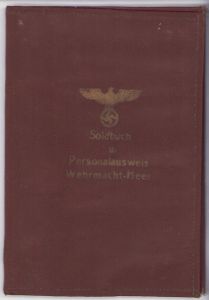 Brown Wehrmacht Soldbuch Protection Cover