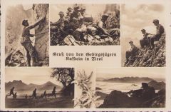'Gebirgsjägern Kufstein in Tirol' Postcard (Geb.E.Rgt.136)