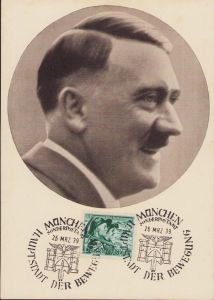 Adolf Hitler Propaganda Portrait Postcard (1939)