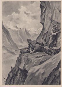 Feld-Postkarte 'Gebirgs-Maschinengewehr'