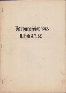 11./Geb.Art.Rgt.82 Barbarafeier 1943