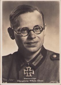 Ritterkreuzträger Postcard Obergefreiter Wilhelm Okrent