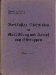 'Ausb. und Kampf von Skitruppen' Booklet 1942